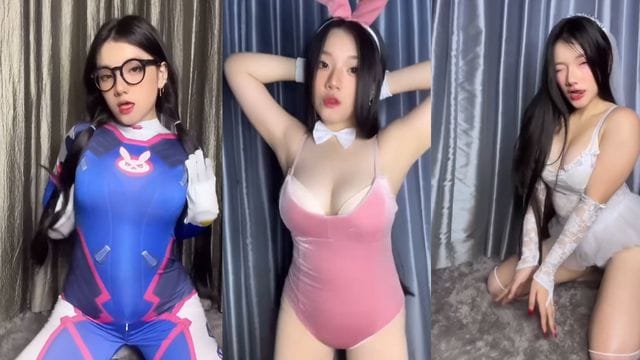 Bokep Indo Cocolee Bergoyang Pakai Berbagai Kostum Seksi