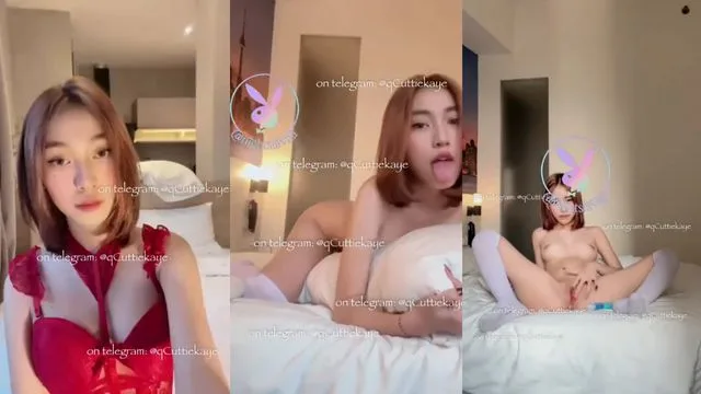 Bokep Indo Chindo Cantik Lagi Sange Colmek Pakai Lingerie Merah