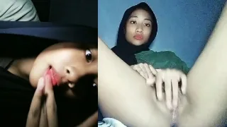 Bokep Indo Wiwid Jilbab ABG Cantik Lagi Sange Elus Memek