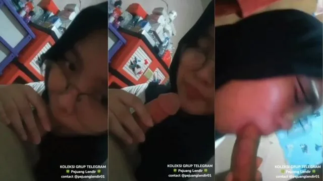 Bokep Indo ABG Hijab Mesum Nyepong Kontol Pacar