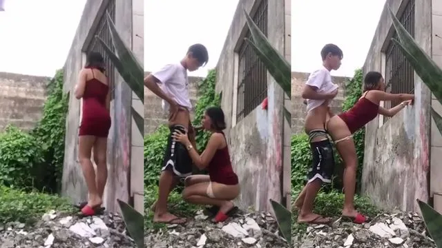 Bokep Indo Sagapung Ngewe di Belakang Rumah Kosong Posisi Doggy